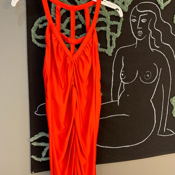 Red Mini Dress - Picture 2 of 4